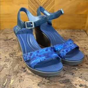 Crocs Strappy Wedge Sandals